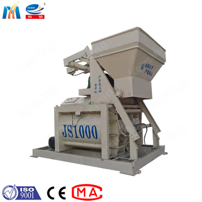 HZS 35 Concrete Batching Plant Concrete Mixer Machine With Three Silo